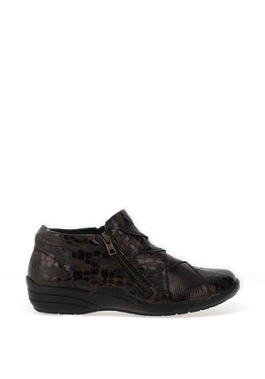 Remonte Metallic Fleece Lined Comfort Shoe, Brown