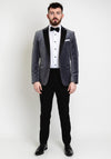 Remus Uomo Monti Velvet Blazer, Grey
