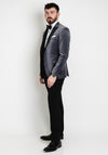 Remus Uomo Monti Velvet Blazer, Grey