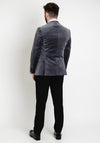 Remus Uomo Monti Velvet Blazer, Grey