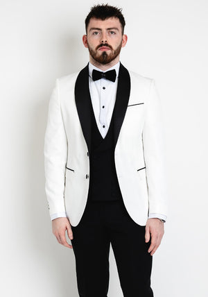 Remus Uomo Ricardo Slim Blazer, White