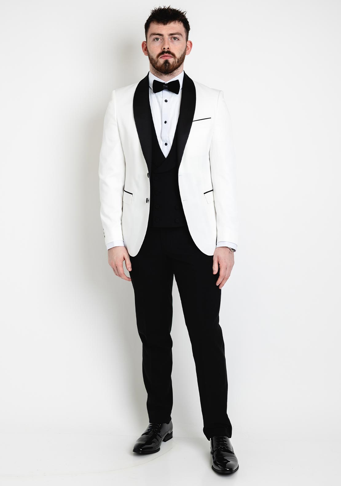 Remus Uomo Ricardo Slim Blazer, White
