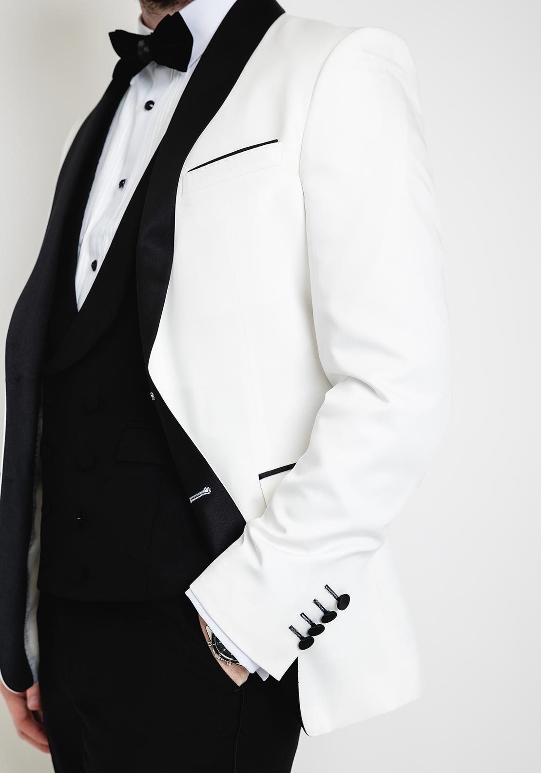 Remus Uomo Ricardo Slim Blazer, White