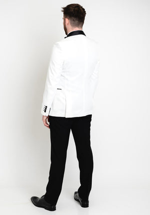 Remus Uomo Ricardo Slim Blazer, White