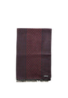 Remus Uomo Abstract Print Scarf, Wine & Navy