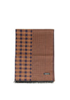 Remus Uomo Multi Print Scarf, Brown Multi