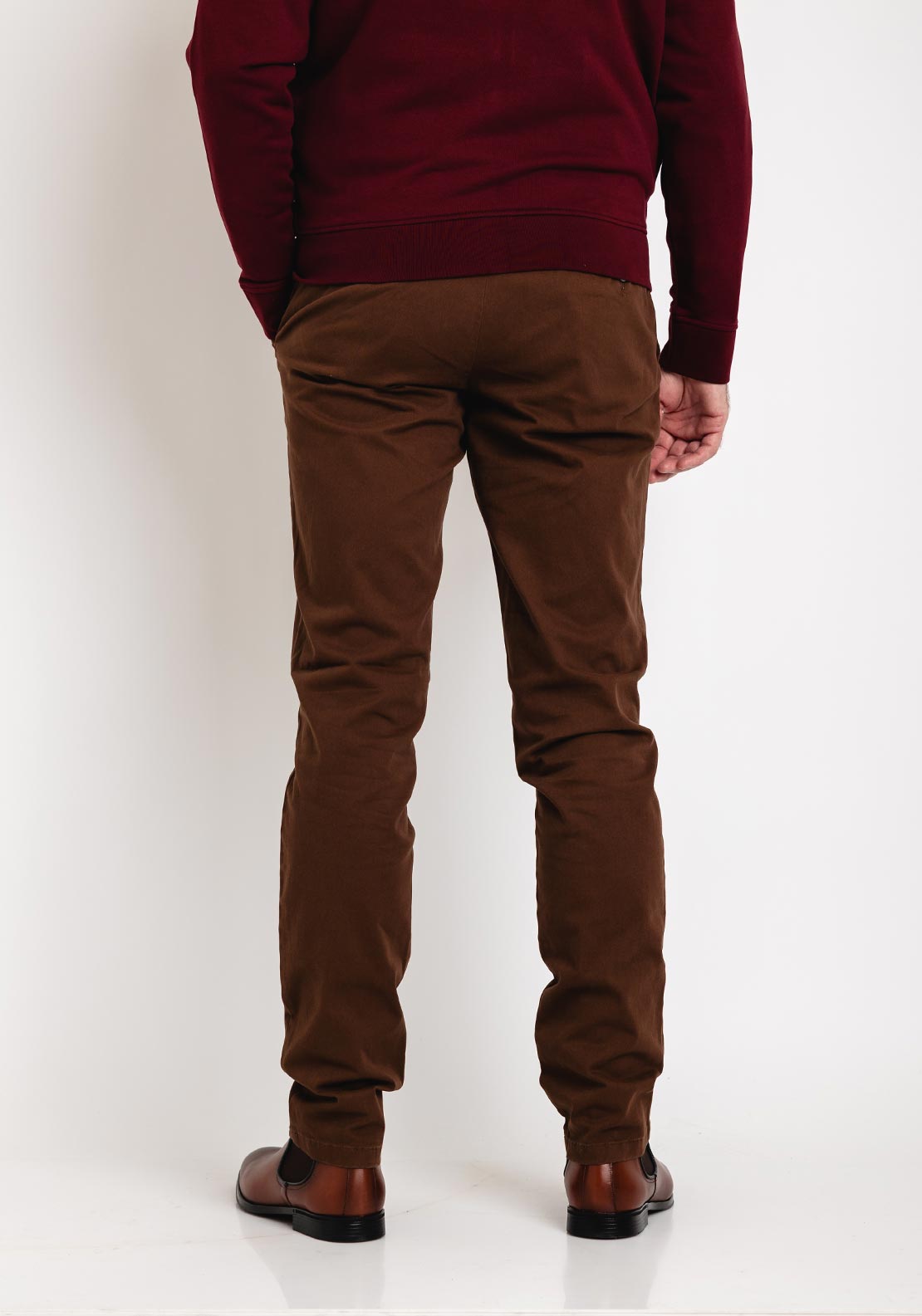 Remus Uomo Eldon Cotton Stretch Chinos, Coffee