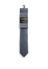 Remus Uomo Houndstooth Tie & Pocket Square, Blue