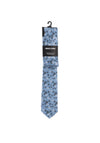 Remus Uomo Floral Print Tie and Pocket Square, Blue