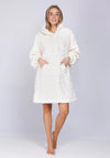 Rebelle Long Sleeve Snuggle Hoodie, Cream