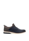 Rieker Men’s Laced Perforated Shoes, Blue