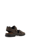 Rieker Men’s Velcro Strap Sandals, Brown