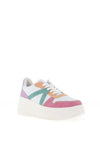 Rieker Womens Colour Block Trainers, White Multi