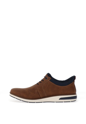 Rieker Men’s Slip on Casual Shoes, Brown