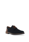 Rieker Mens Suede Contrast Laced Shoes, Navy