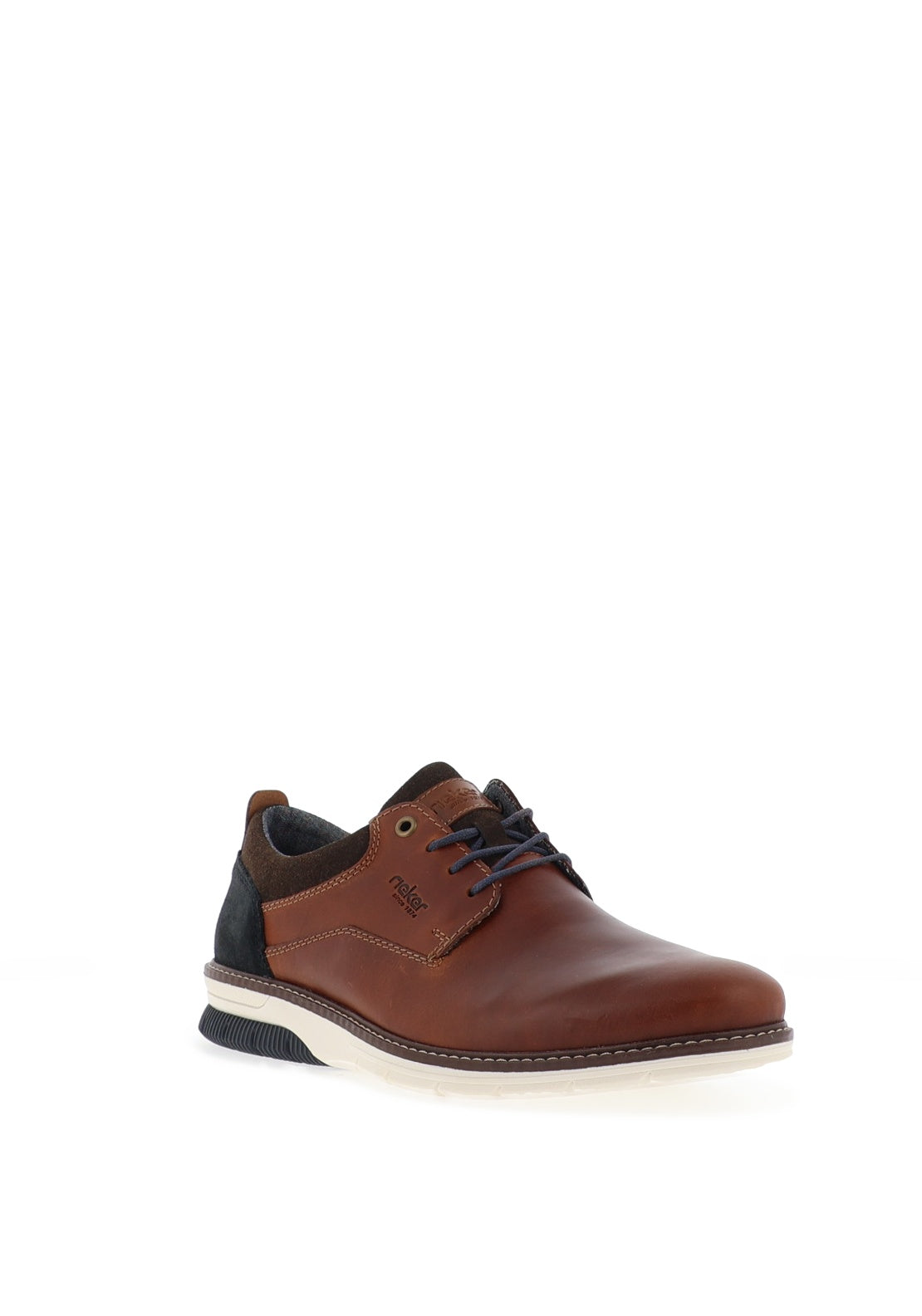 Rieker Men’s Laced Casual Shoes, Cognac