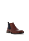 Rieker Men’s Side Zip Chelsea Boots, Brown