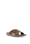 Rieker Men’s Crossover Sandals, Brown