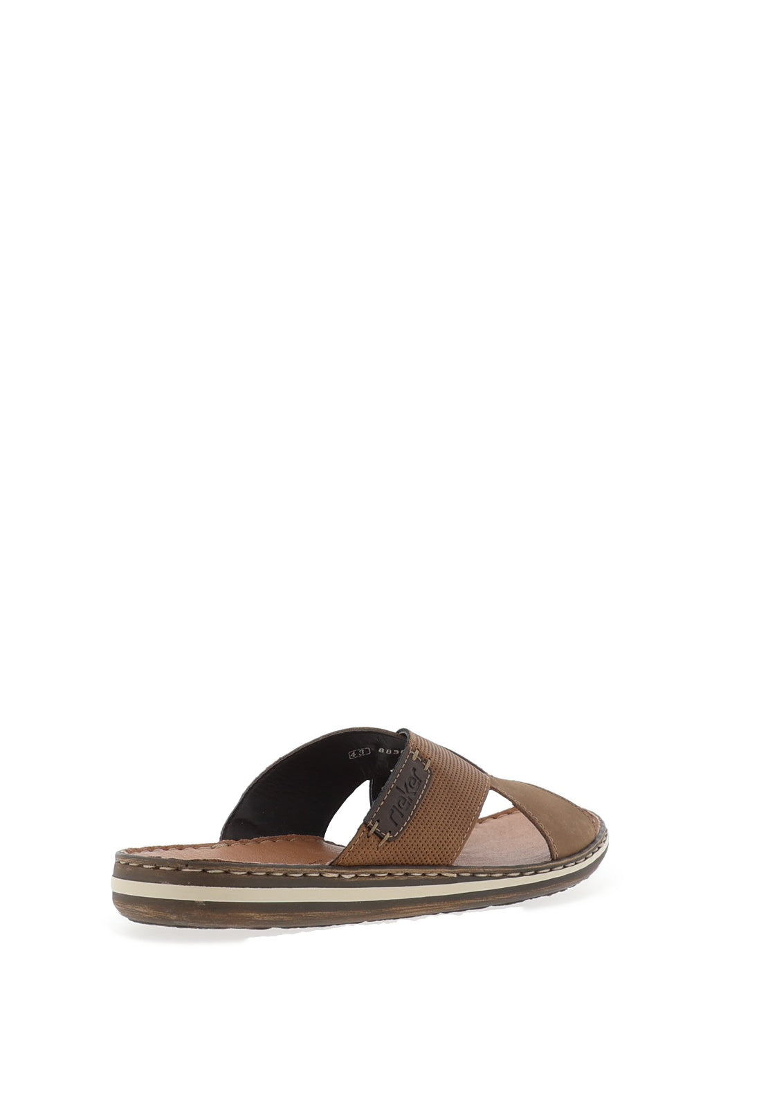 Rieker Men’s Crossover Sandals, Brown