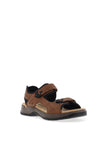 Rieker Men’s Trekking Sandals, Brown