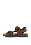 Rieker Men’s Trekking Sandals, Brown