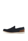 Rieker Mens Slip On Shoes, Navy Blue