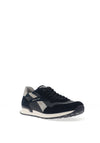 Rieker Mens Revolution Leather Mix Trainers, Navy