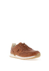 Rieker Men’s Revolution Casual Leather Trainers, Brown