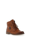 Rieker Womens Laced Ankle Boot, Tan