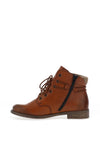 Rieker Womens Laced Ankle Boot, Tan