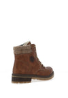 Rieker Womens Fleece Lined Lace Boots, Brown