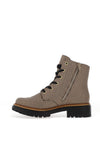 Rieker Womens Houndstooth Lace up Boots, Beige Multi