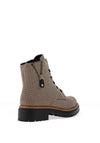 Rieker Womens Houndstooth Lace up Boots, Beige Multi