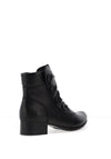 Rieker Womens Faux Button Gathered Ankle Boots, Black