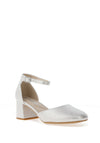 Rieker Womens Shimmering Heeled Shoes, Silver