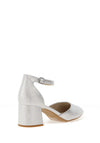 Rieker Womens Shimmering Heeled Shoes, Silver