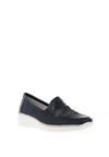 Rieker Womens Comfort Slip On Shoes, Navy