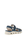 Rieker Womens Velcro Strap Sandals, Blue