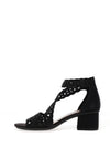 Rieker Womens Diamante Strap Heeled Sandals, Black