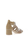 Rieker Womens Diamante Heeled Sandals, Beige