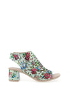 Rieker Womens Shimmering Caged Sandals, Blue Multi