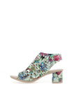 Rieker Womens Shimmering Caged Sandals, Blue Multi