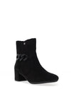 Rieker Womens Chain Link Heeled Boot, Black