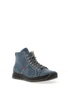 Rieker Stitch Detail Lace Up Ankle Boots, Blue