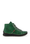 Rieker Stitch Detail Lace Up Ankle Boots, Green