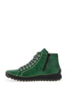 Rieker Stitch Detail Lace Up Ankle Boots, Green