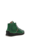 Rieker Stitch Detail Lace Up Ankle Boots, Green