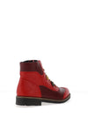 Rieker Womens Lace Up Ankle Boots, Red