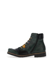 Rieker Womens Lace Up Ankle Boots, Green