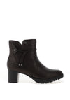 Rieker Leather Heeled Ankle Boot, Brown